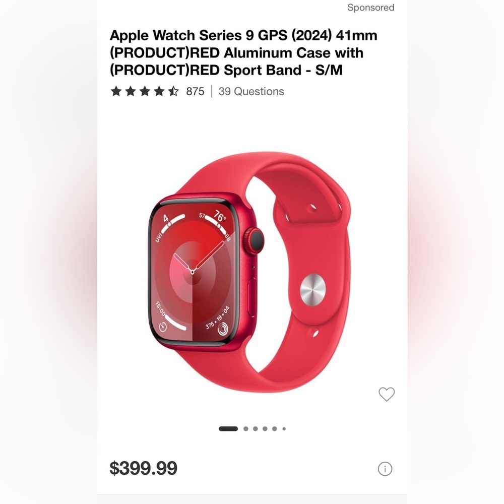 Apple Watch series 9 GPS 41mm size S/M